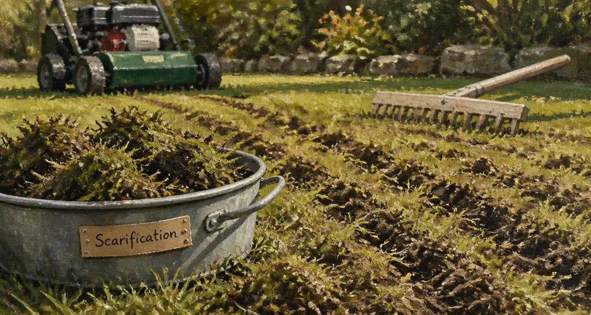 Quand scarifier pelouse : scarification du sol pour un gazon dense