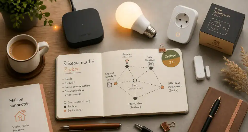 zigbee domotique bureau objets connectés