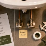 Comment couper l’eau d’un seul robinet : vannes sous évier, WC et lave-linge