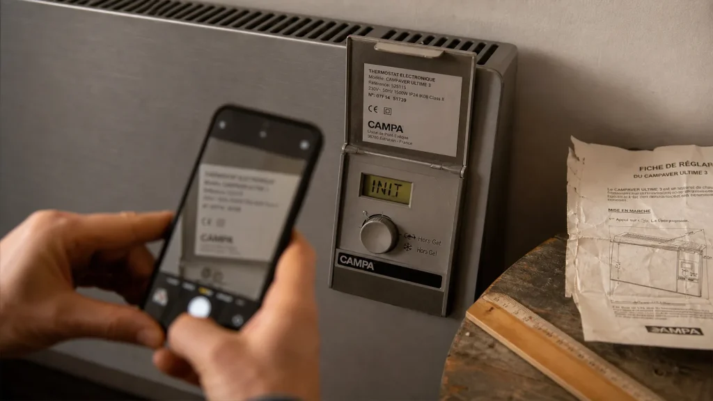 Comment régler un radiateur campa : thermostat et plaque signalétique
