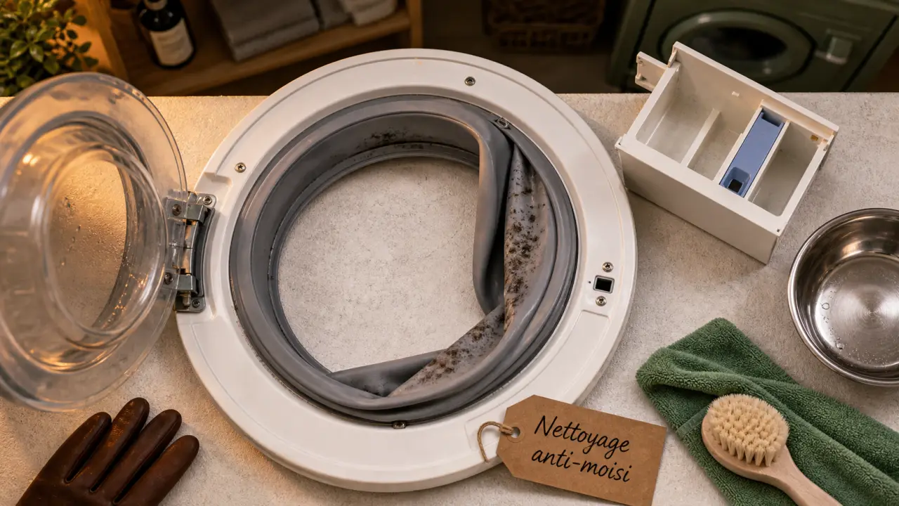 Lave linge mauvaise odeur : joint et filtre à nettoyer