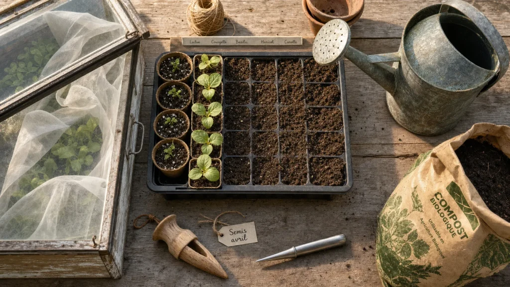 Que planter en avril au potager : semis et repiquage au jardin