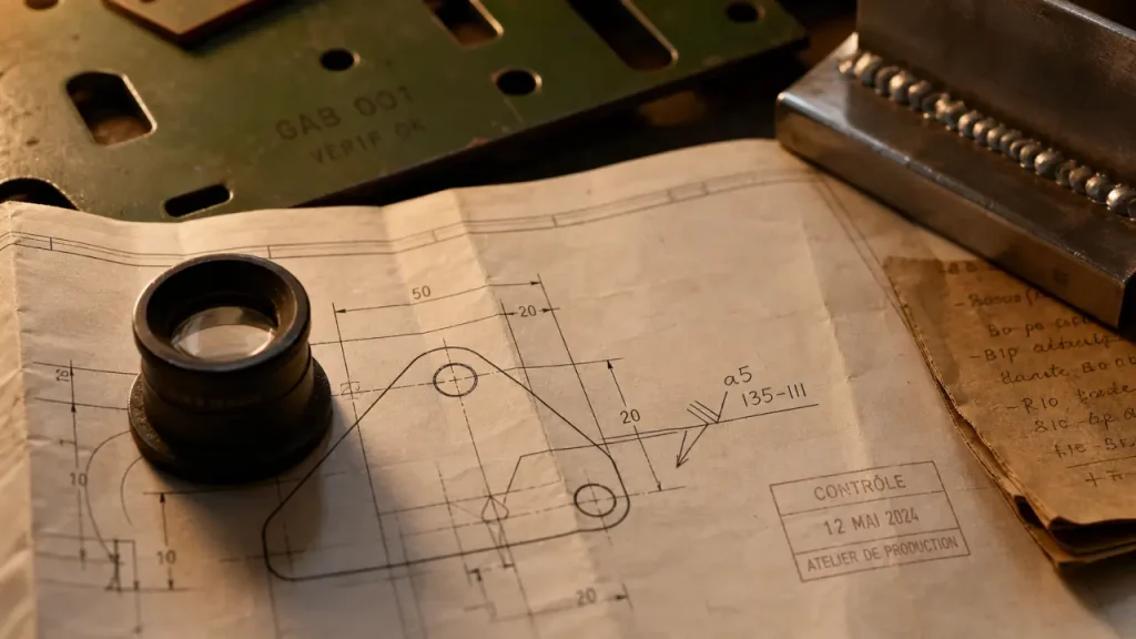Symbole des soudures sur plan industriel, norme ISO 2553, lecture du repère