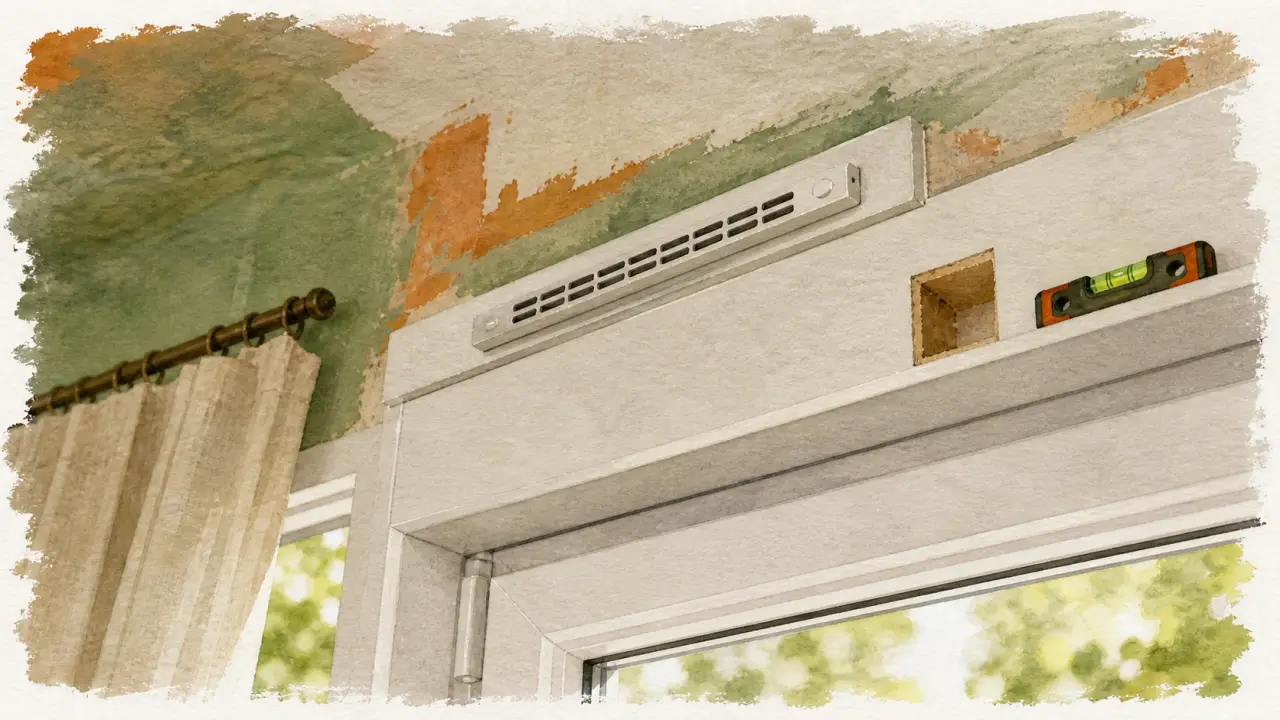 Grille aeration fenetre pvc sur dormant PVC, où la poser
