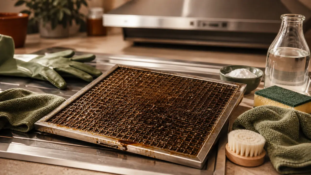 Nettoyage grille hotte à 60°C : trempage et lave-vaisselle