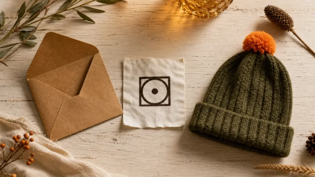 Symbole du seche linge : carré avec cercle sur étiquette