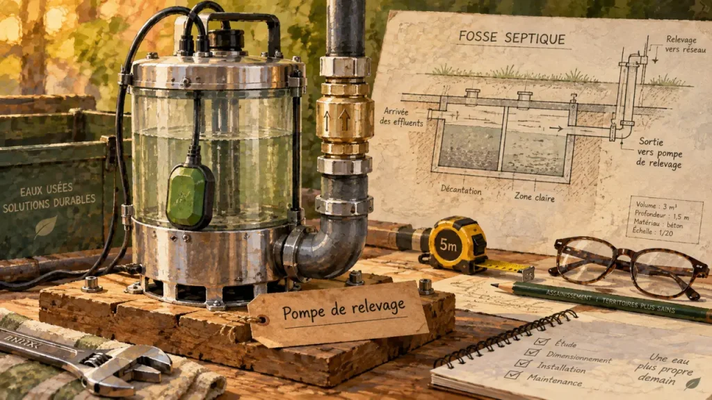 Pompe pour fosse septique et station de relevage en inox