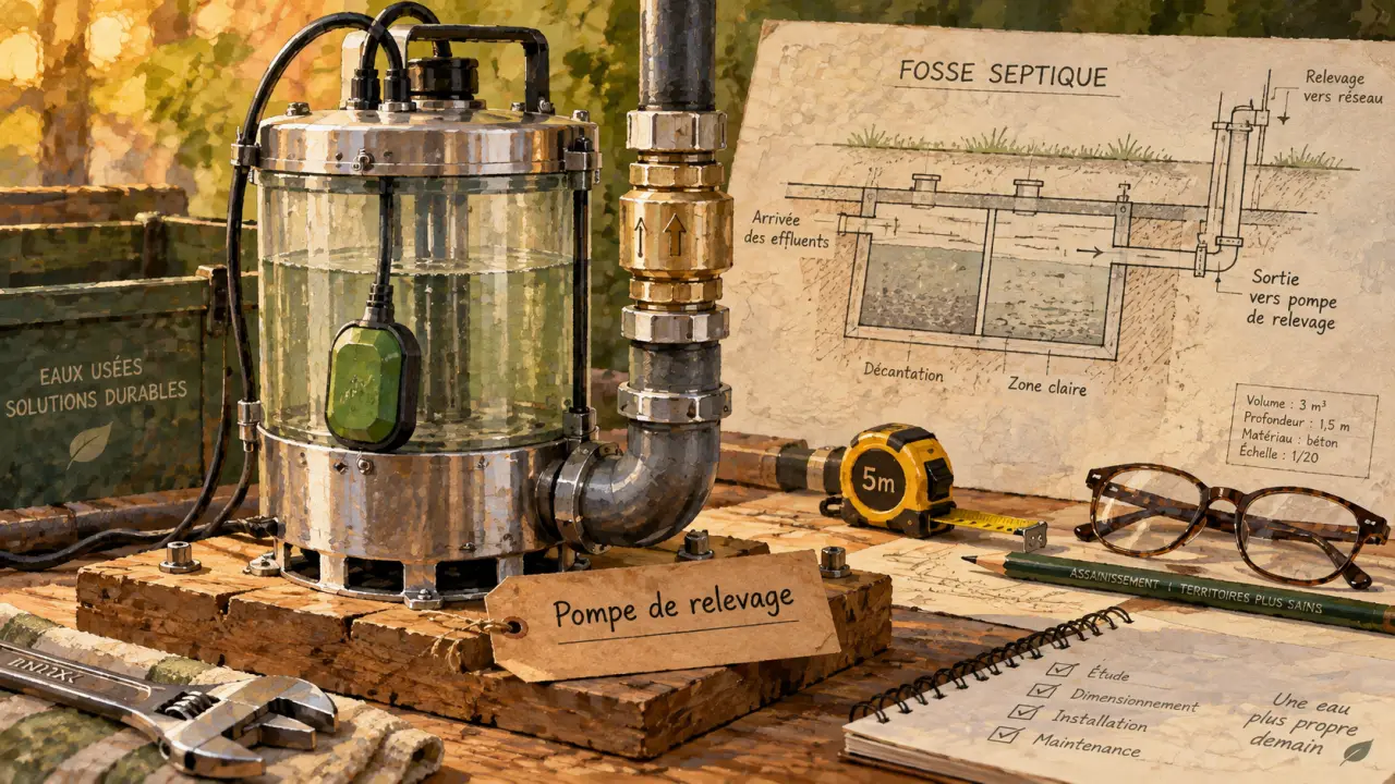 Pompe pour fosse septique et station de relevage en inox
