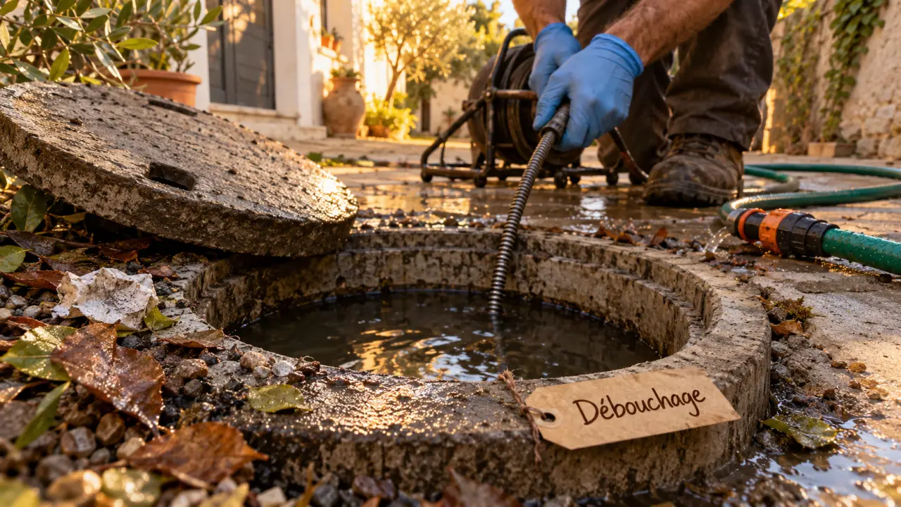 Deboucher une canalisation exterieur : regard bouché et furet, jet haute pression peut aggraver la panne